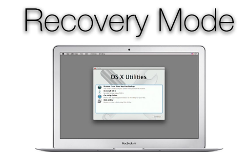 Thiết lập về chế độ recovery mode khi Macbook không nhận ổ cứng ngoài