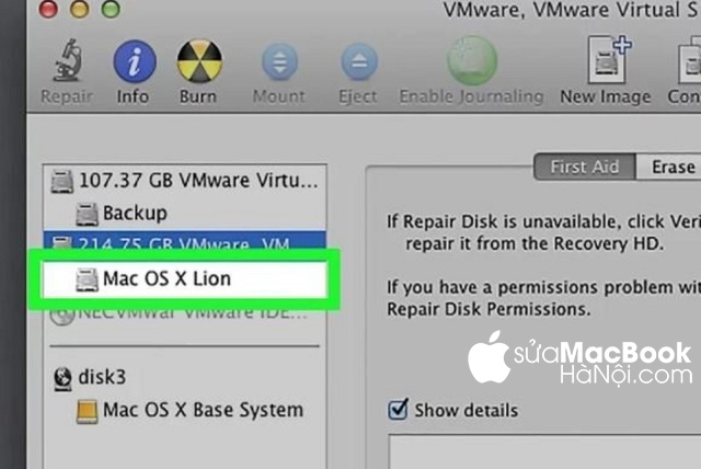 Chọn Mac OS Extended.