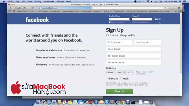 Thử nhiều biện pháp để xử lý tình trạng MacBook không vào được Facebook.